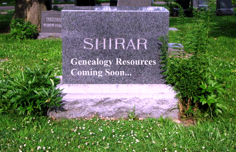 Shirar Genealogy Webite Coming Soon...